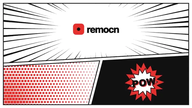 Comic Panels: template de vídeo Remotion grátis - Subclip
