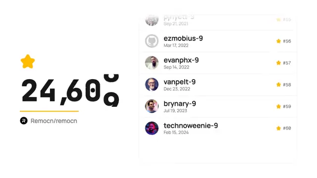 GitHub Stars: template de vídeo Remotion grátis - Subclip