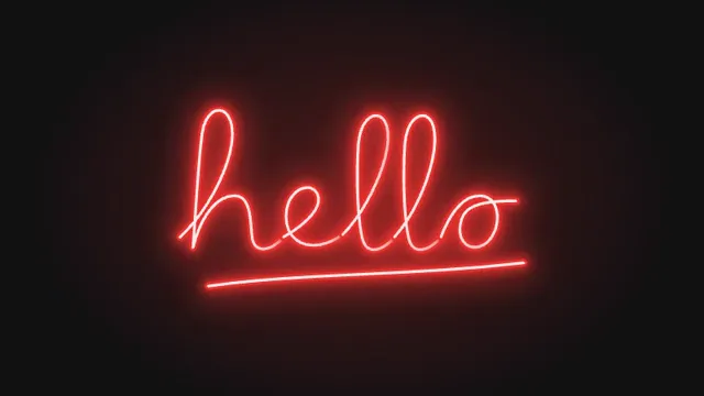 Neon Sign: template de vídeo Remotion grátis - Subclip